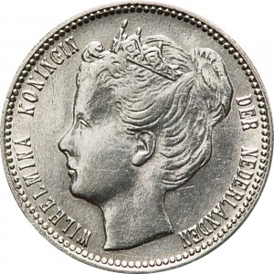 Аверс монеты Нидерланды, 25 центов, 1898-1906