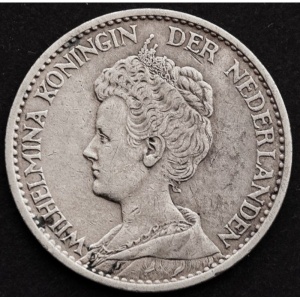 Аверс монеты Нидерланды, 1 гульден, 1910-1917