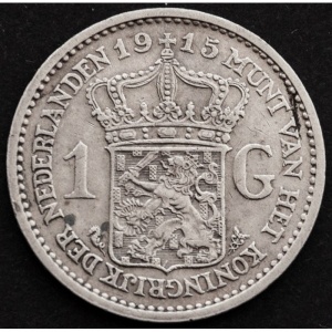 Реверс монеты Нидерланды, 1 гульден, 1910-1917