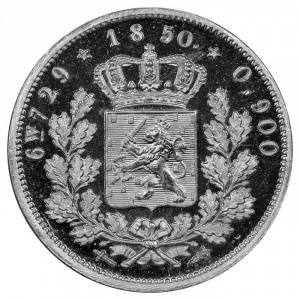 Реверс монеты Нидерланды, 10 гульденов, 1850-1851