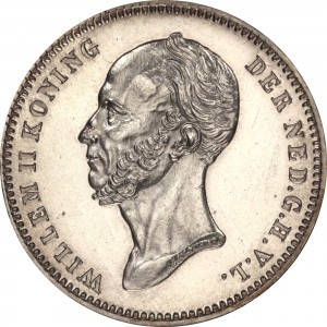 Аверс монеты Нидерланды, 25 центов, 1848-1849