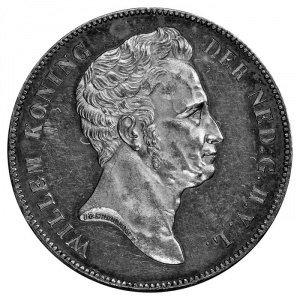 Аверс монеты Нидерланды, 1 гульден, 1840
