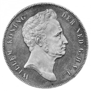 Аверс монеты Нидерланды, 2½ гульдена, 1840