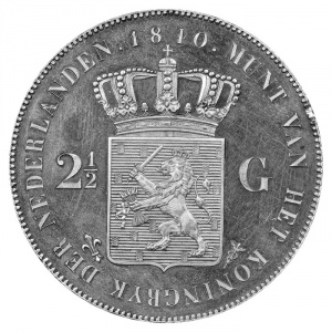 Реверс монеты Нидерланды, 2½ гульдена, 1840