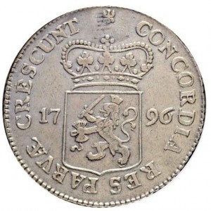 Аверс монеты Нидерланды, 1 рейксдальдер, 1795-1798, Надпись: "MO NO ARG PRO CONFOE BELG HOLL"