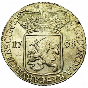 Аверс монеты Нидерланды, 1 рейксдальдер, 1795-1798, Надпись: "MO NOV ARG PRO CONFŒ BELG ZEL"