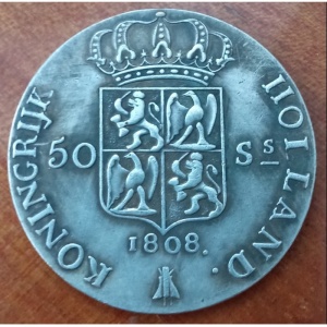 Реверс монеты Нидерланды, 50 стюверов, 1807-1808