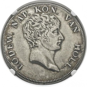Аверс монеты Нидерланды, 1 рейксдальдер, 1809, Воин на реверсе