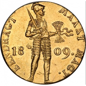 Реверс монеты Нидерланды, 1 дукат, 1808-1809