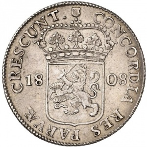 Реверс монеты Нидерланды, 1 рейксдальдер, 1806-1808