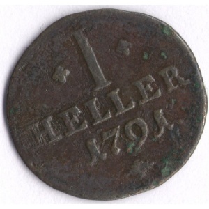 Реверс монеты Саксен-Гота-Альтенбург, 1 геллер, 1701-1703