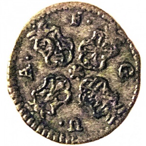 Аверс монеты Саксен-Гота-Альтенбург, 1 пфенниг, 1711
