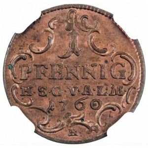 Реверс монеты Саксен-Гота-Альтенбург, 1 пфенниг, 1753-1760