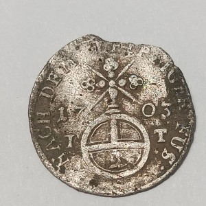 Реверс монеты Саксен-Гота-Альтенбург, 2 пфеннига, 1702-1705