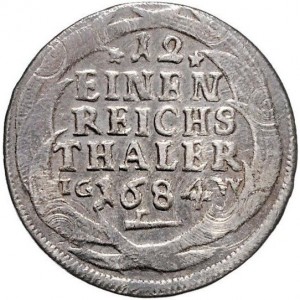 Реверс монеты Саксен-Гота-Альтенбург, ¹⁄₁₂ талера, 1683-1684