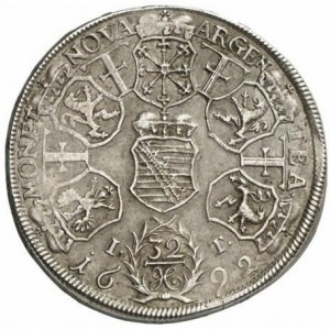 Реверс монеты Саксен-Гота-Альтенбург, 1 талер, 1692