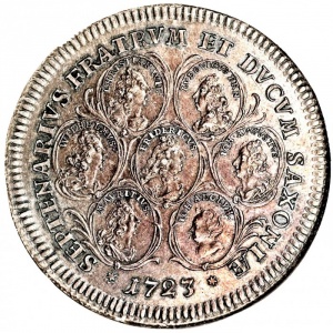 Реверс монеты Саксен-Гота-Альтенбург, 1 талер, 1723
