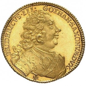 Аверс монеты Саксен-Гота-Альтенбург, 1 дукат, 1732