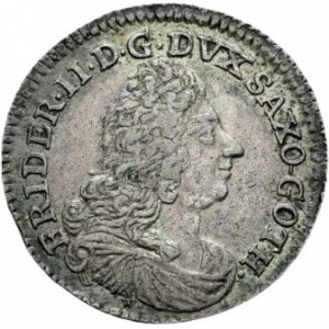 Аверс монеты Саксен-Гота-Альтенбург, 1/24 талера, 1717, 200 лет реформации