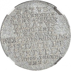 Реверс монеты Саксен-Гота-Альтенбург, 1/24 талера, 1772, Смерть Фридриха III /11-строчная надпись/