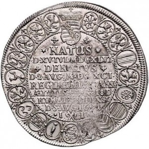 Реверс монеты Саксен-Гота-Альтенбург, 1 талер, 1691, Смерть Фридриха I