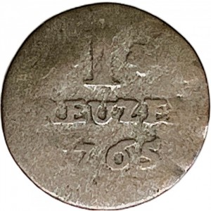 Реверс монеты Майнцское курфюршество, 1 крейцер, 1765