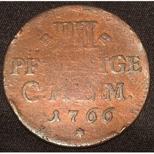 Реверс монеты Майнцское курфюршество, 4 пфеннига, 1766