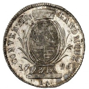 Реверс монеты Майнцское курфюршество, 3 крейцера, 1796