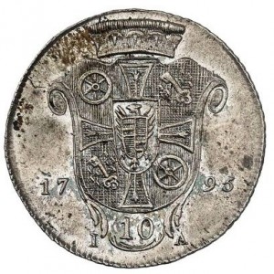 Реверс монеты Майнцское курфюршество, 10 крейцеров, 1795