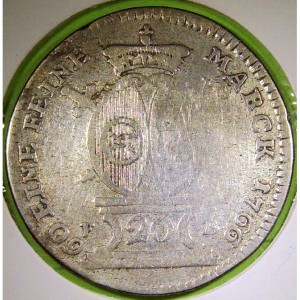 Реверс монеты Майнцское курфюршество, 20 крейцеров, 1766