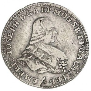 Аверс монеты Майнцское курфюршество, 30 крейцеров, 1766