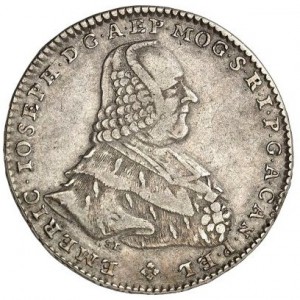 Аверс монеты Майнцское курфюршество, ½ талера, 1766