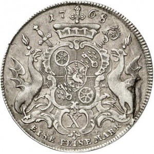 Реверс монеты Майнцское курфюршество, 1 талер, 1768-1769