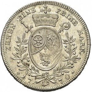 Реверс монеты Майнцское курфюршество, 1 талер, 1770-1771