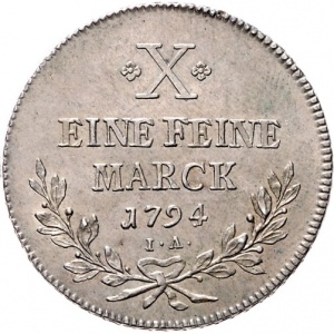 Реверс монеты Майнцское курфюршество, 1 талер, 1794