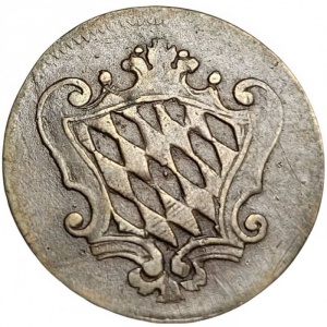 Аверс монеты Курфюршество Бавария, 1 пфенниг, 1782-1799