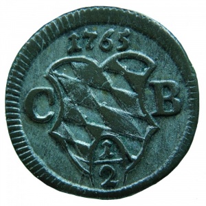 Аверс монеты Курфюршество Бавария, ½ крейцера, 1753-1767