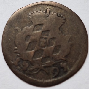 Реверс монеты Курфюршество Бавария, 1 крейцер, 1795-1797