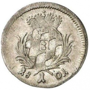 Реверс монеты Курфюршество Бавария, 1 крейцер, 1800-1803