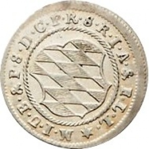 Аверс монеты Курфюршество Бавария, 2 крейцера, 1753-1754