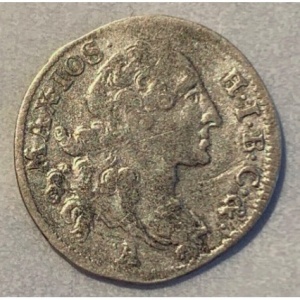 Аверс монеты Курфюршество Бавария, 3 крейцера, 1763-1767, Отметка монетного двора "A"