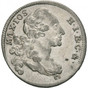 Аверс монеты Курфюршество Бавария, 6 крейцеров, 1766-1767