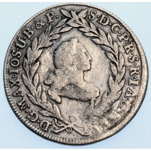 Аверс монеты Курфюршество Бавария, 10 крейцеров, 1763-1777