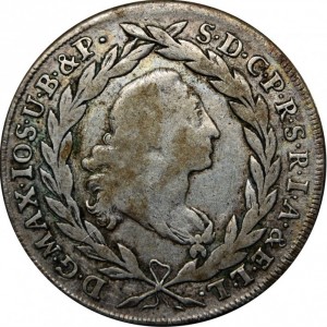 Аверс монеты Курфюршество Бавария, 20 крейцеров, 1763-1777