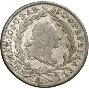 Аверс монеты Курфюршество Бавария, 20 крейцеров, 1774