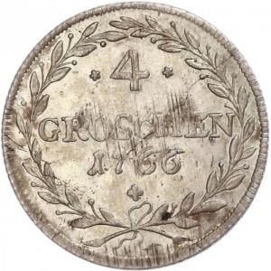 Реверс монеты Курфюршество Бавария, 4 гроша, 1766-1767