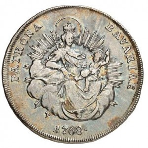 Реверс монеты Курфюршество Бавария, ½ талера, 1753-1777