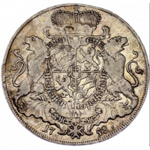 Реверс монеты Курфюршество Бавария, 1 талер, 1753-1759