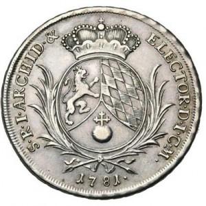 Реверс монеты Курфюршество Бавария, 1 талер, 1778-1781