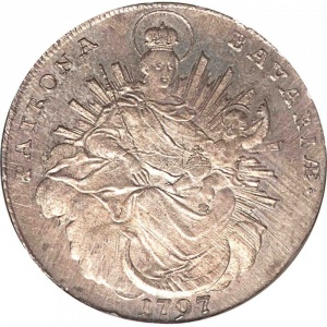 Реверс монеты Курфюршество Бавария, 1 талер, 1791-1799